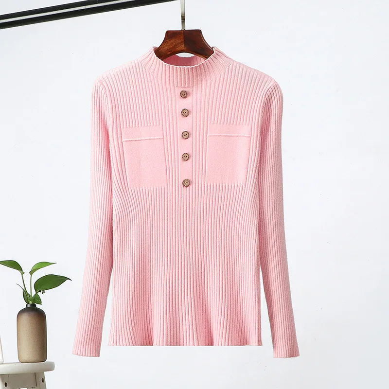 Кашемировый вязаный женский свитер стрейч-пуловеры водолазка 2019 осень зима