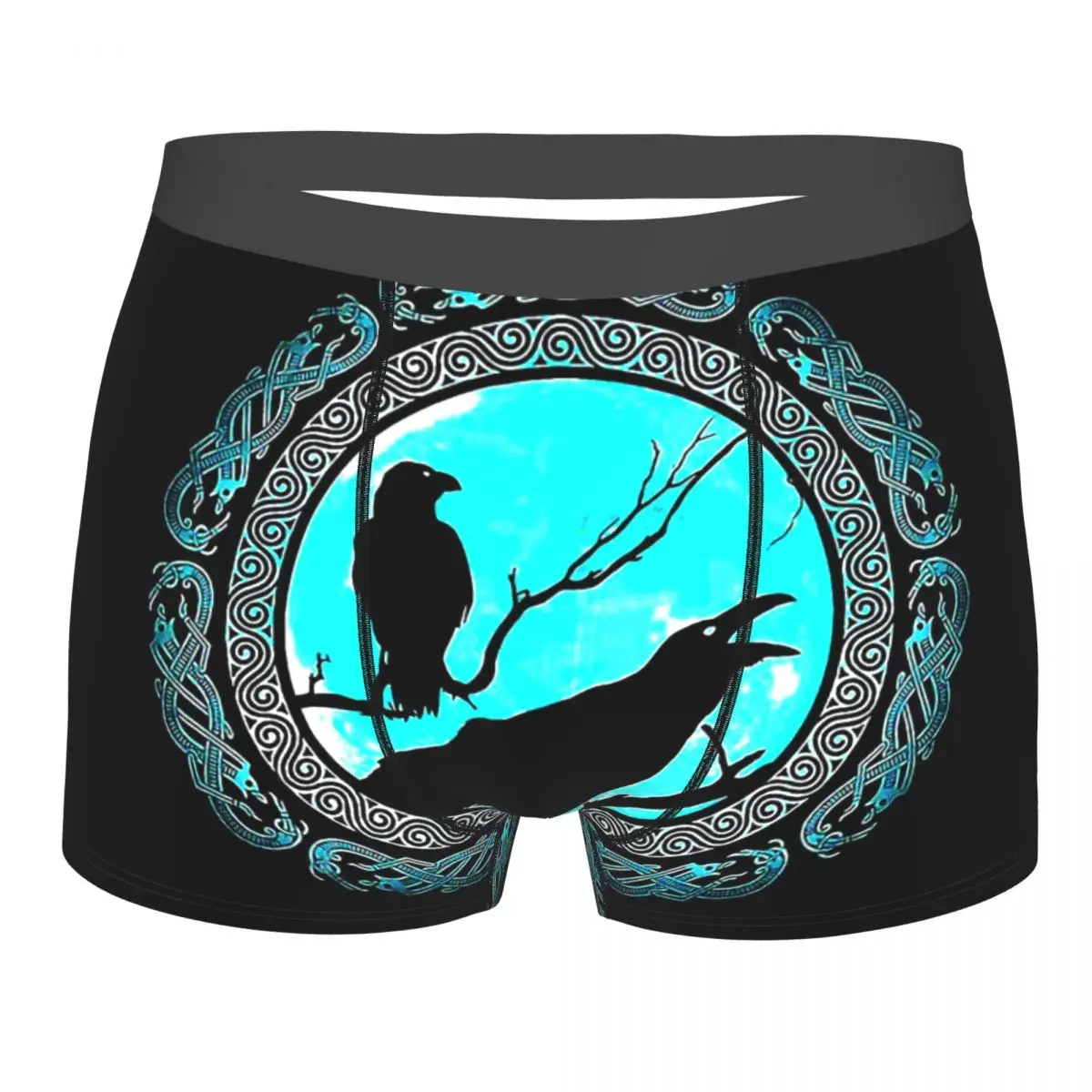 

Трусы Vikings, хлопковые трусы, мужское нижнее белье, сексуальные шорты Hugin Munin Odins Ravens, трусы