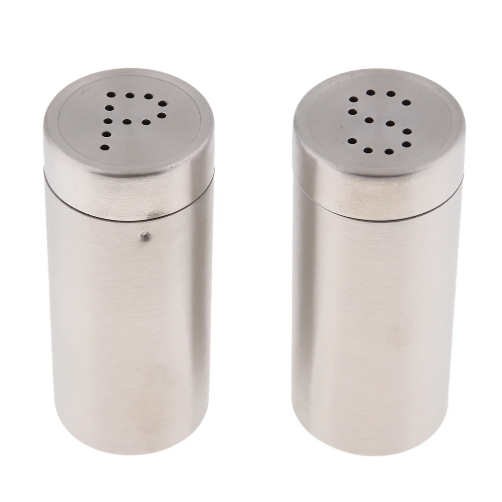 

2Pcs Salt Pepper Stainless Steel Mill Salt Mill - Gold, 8.8X3.8cm