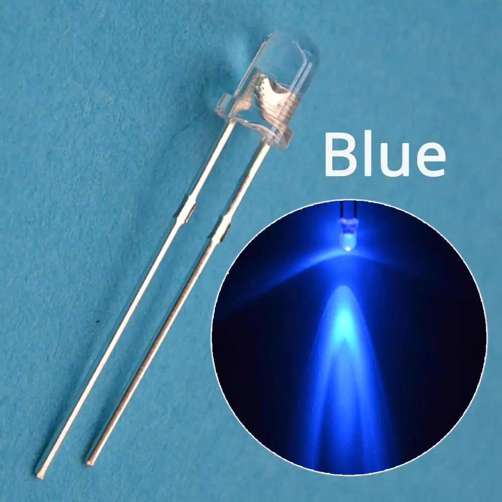 100 шт. F3 3 мм круглый синий супер яркий светильник светодиодная лампа диод