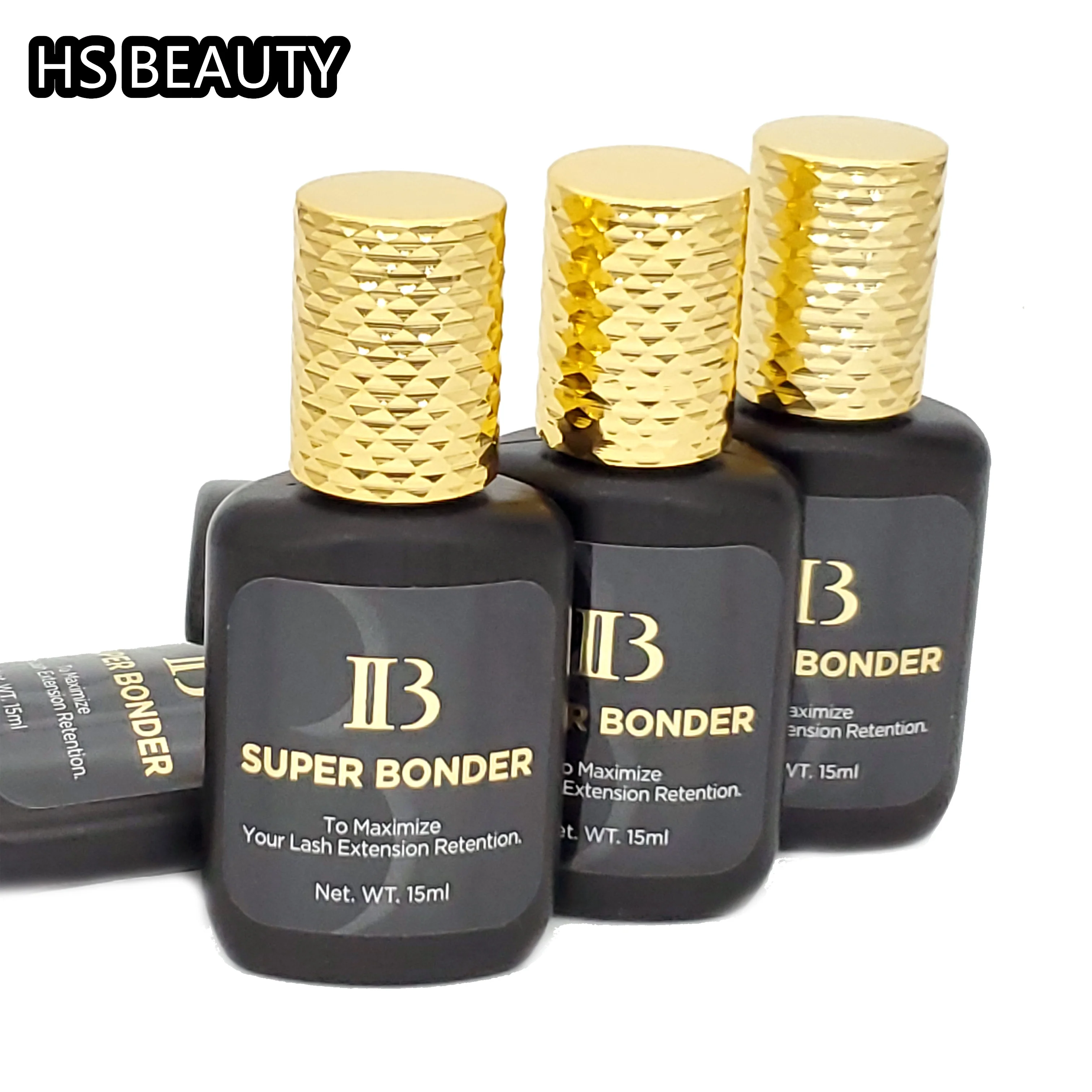 10 Bottles IB SUPER BONDER Fixing Agent for Eyelash Extensions Primer Cure Adhesive Bonding Eyelash Grafting Transparent Curing