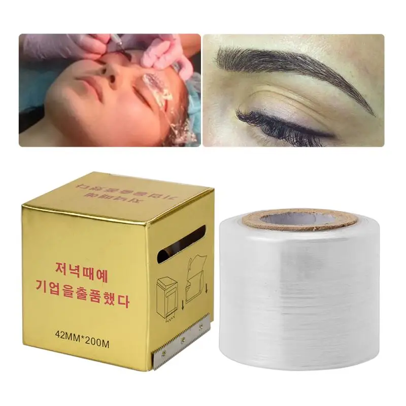 

5 Box Profession Tattoo Plastic Wrap Preservative Film For Permanent Makeup Tools Ultra-thin Transparent Eyebrow Tattoo Supplies