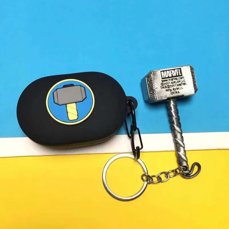

Marvel Silicone Earphone Case With Key Chain For Xiao Redmi Airdots 3 Cartoon Wireless Bluetooth Headphone Case Charger Box