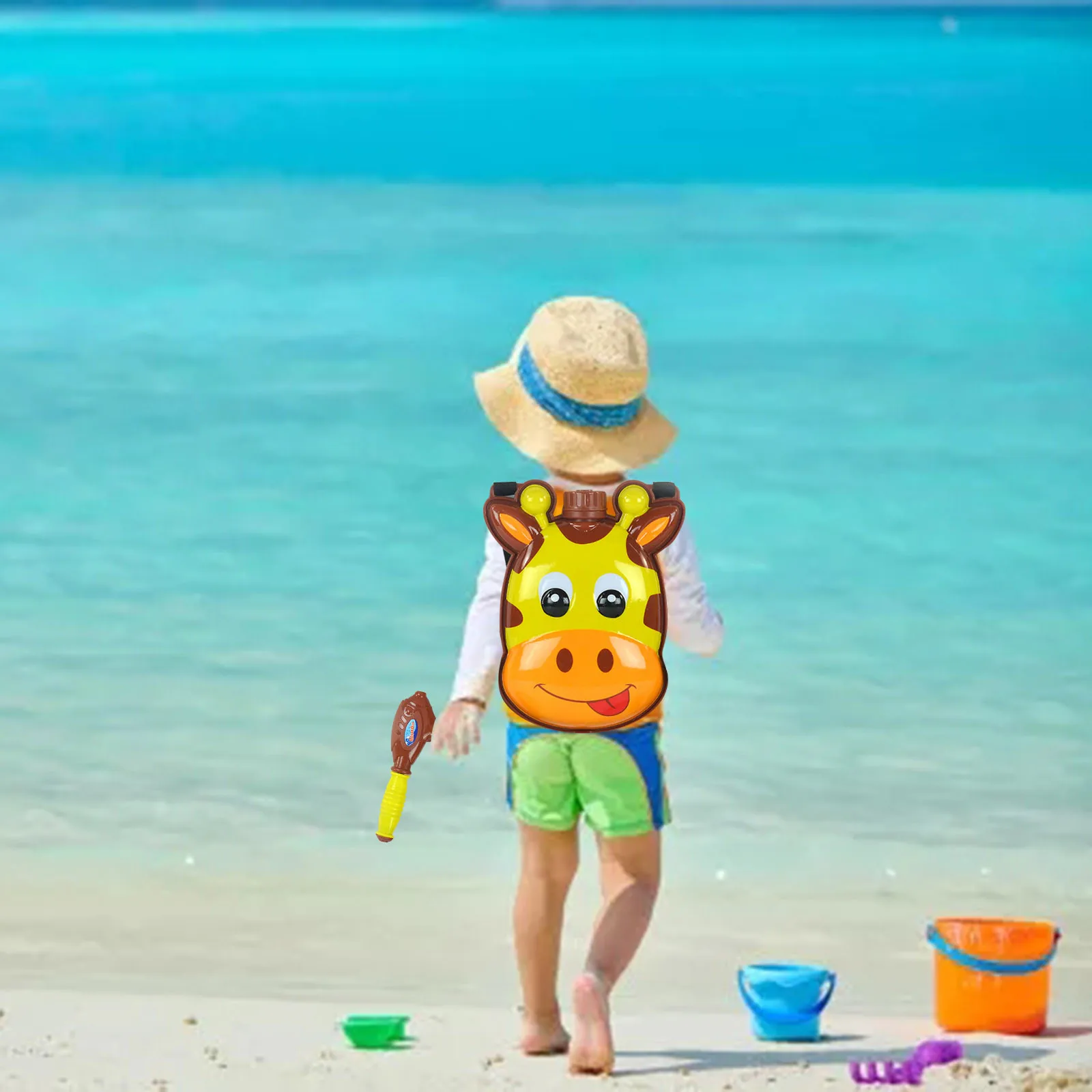 

Children's backpacks, water guns, water fights, kindergarten toys, boys and girls, beach water pumping, baby water spray guns
