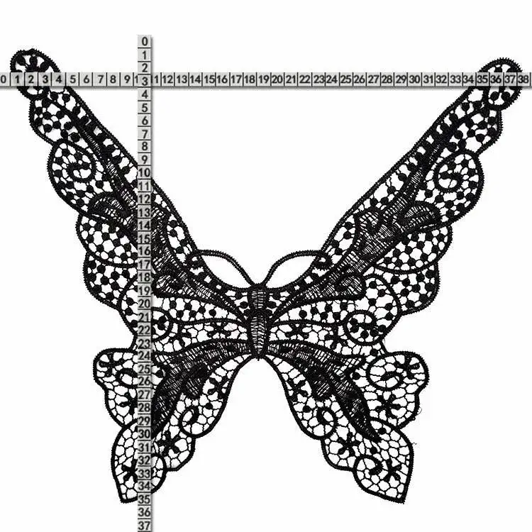 С вышивкой с круглой горловиной для творчества искусственные Съемная воротники