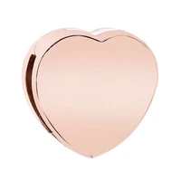 genuine 925 sterling silver charm rose gold reflexions smooth love heart clip lock beads fit pan bracelet diy jewelry