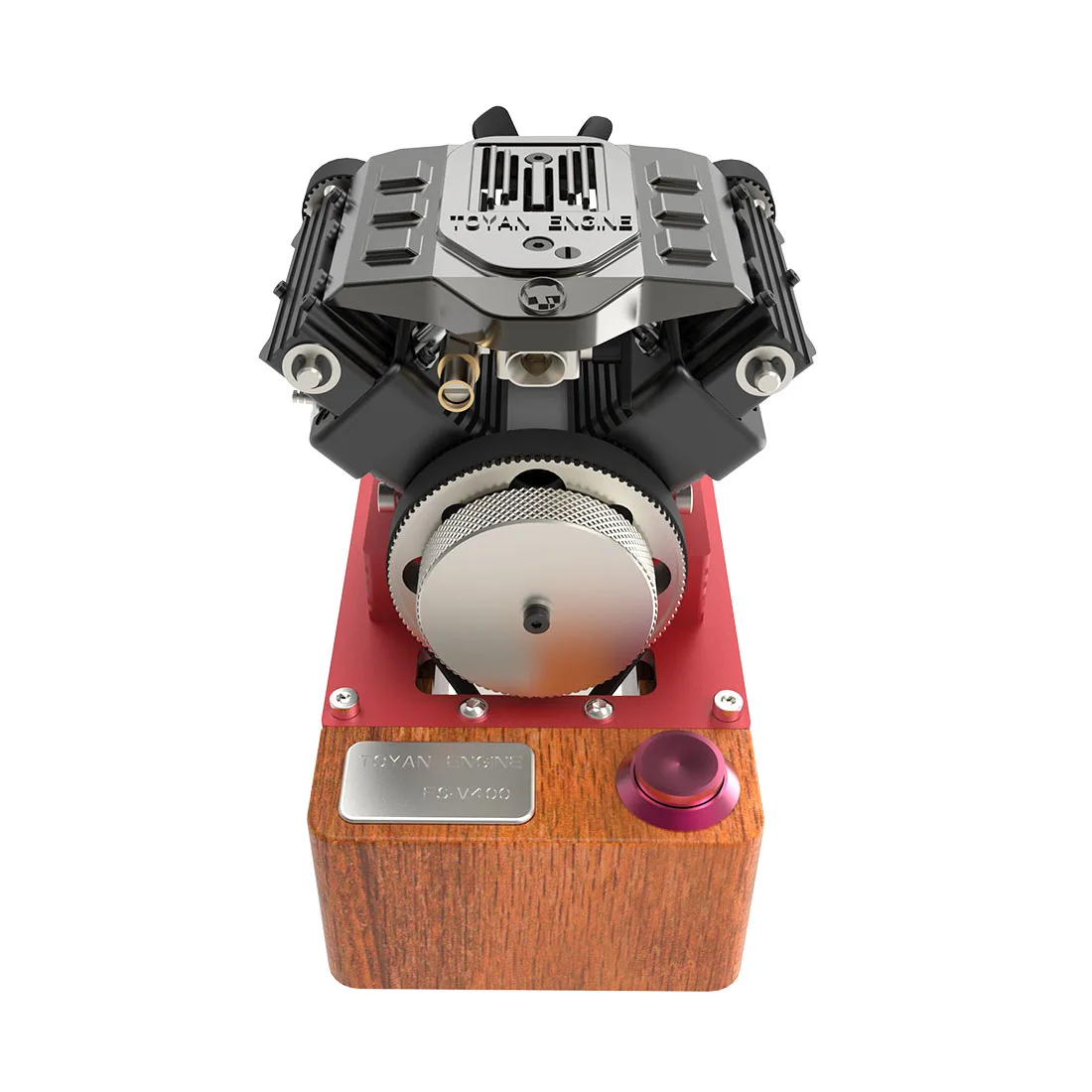 TOYAN V4 двигатель четырехцилиндровый четырехтактный Метанол двигатель FS-V400A Полный выпуск двигатель без Т-образной вилки батареи Электрический ротор