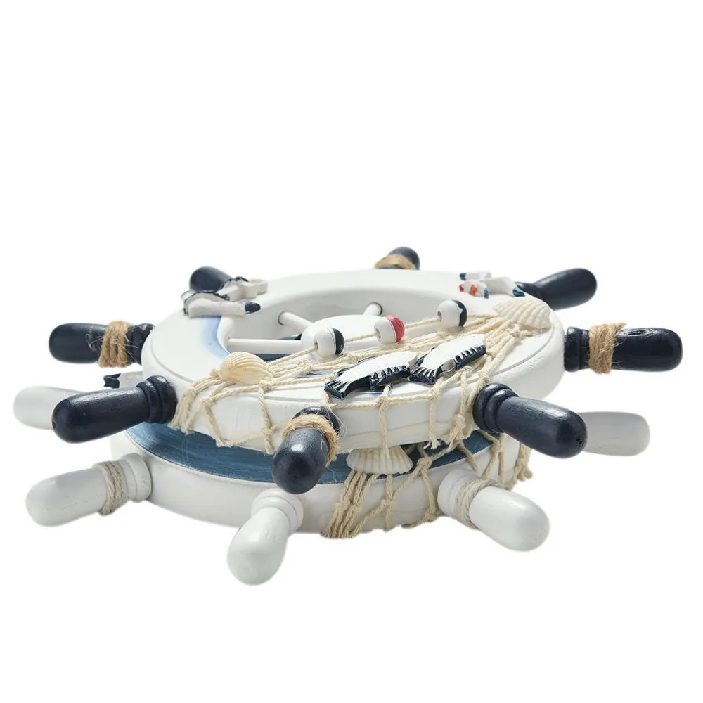 2 вида стилей деревянная Лодка Корабль Руль рыболовная сеть ремесла для дома
