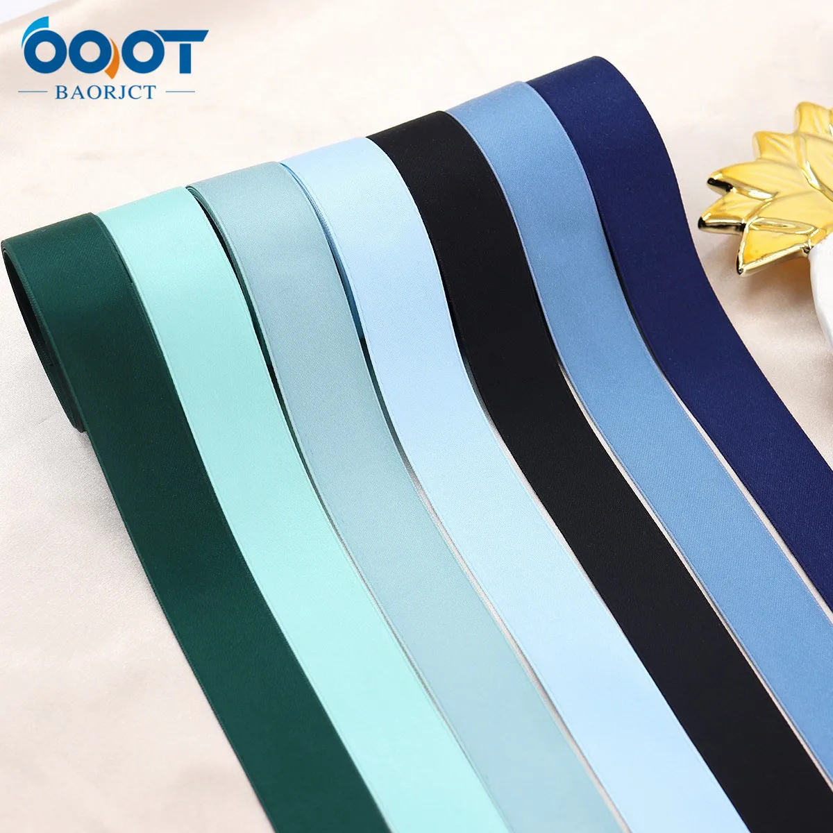 22105 Multiple Sizes 10Yard Solid Color Double-sided Polyester Cotton Wedding Decorative Ribbons,Gift Wrap,DIY Handmade Material images - 6