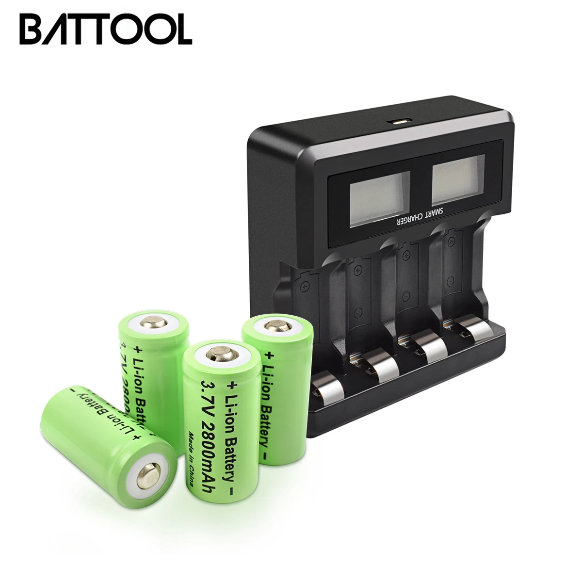 BATTOOL Перезаряжаемые lii 500 Lii PD4 PL4 S1 3 7 V 8pLi ion Батарея Зарядное устройство 18650 2 8 мА/ч