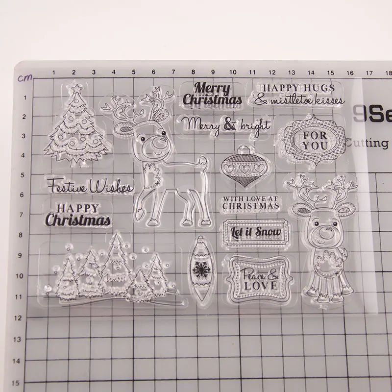 Комплект для рождественской елки металлические штампы и шаблоны штампов DIY