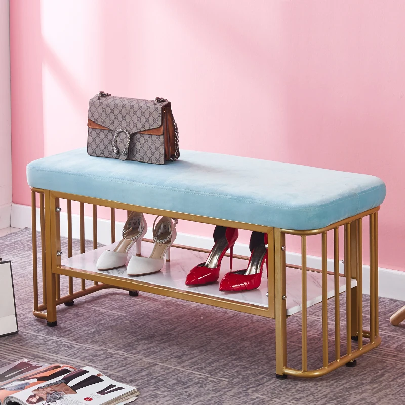 

Nordic door change shoe stool home doorway entrance storage storage try on shoe stool living room rest sofa bench