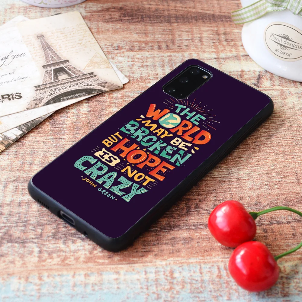 

For Samsung Galaxy Hope is not crazy Soft TPU border Samsung Galaxy Case