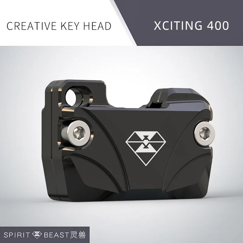 YST024A2-BLACK Чехол для ключей от мотоцикла SPIRIT BEAST, алюминиевый сплав, CNC аксессуары для Kymco Xciting 400 - Цвет: YST024A2-BLACK