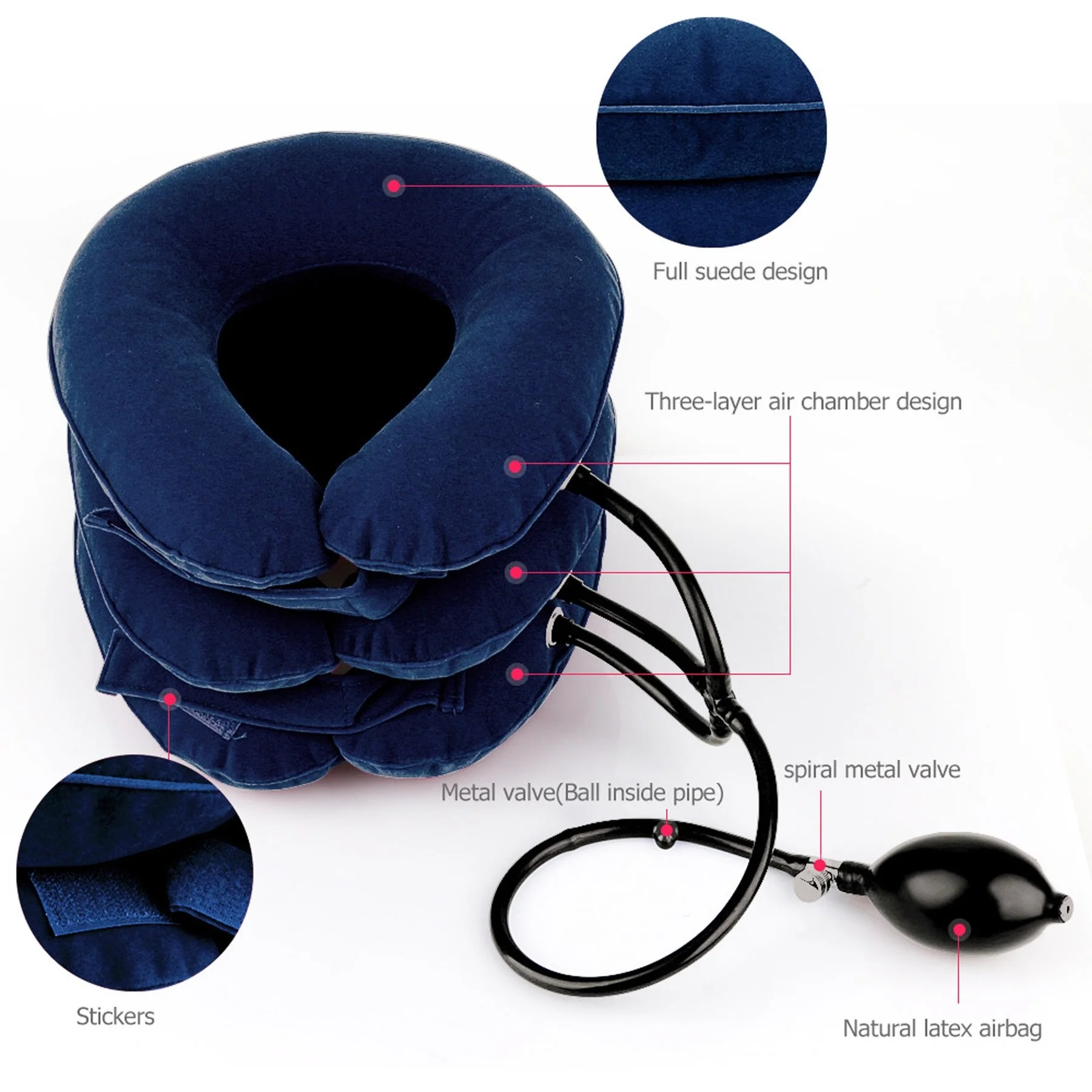 

Pneumatic neck traction device traction pillow massage pain... Relaxation and care