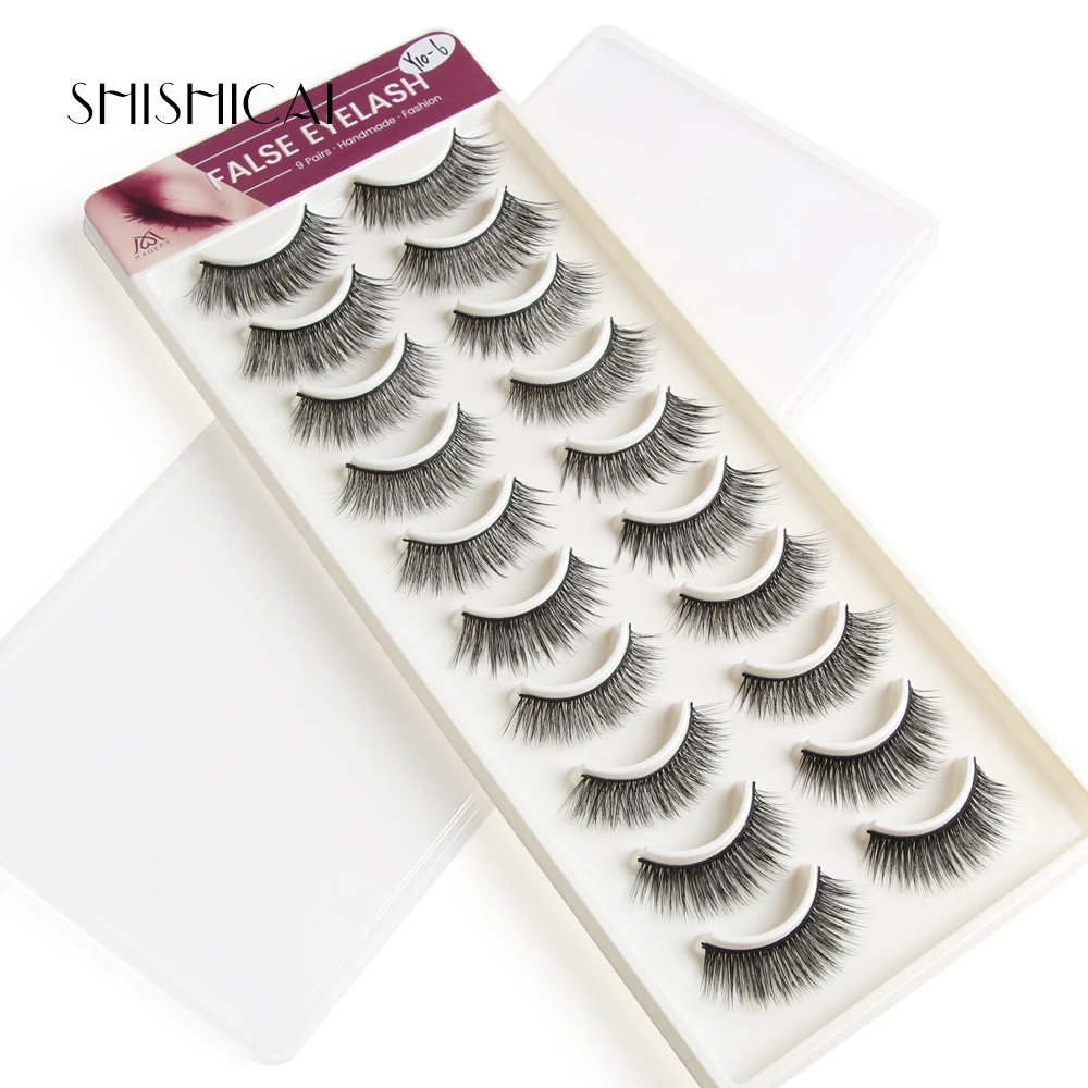 4/10 пар искусственные норковые ресницы 3d накладные натуральные длинные | Красота