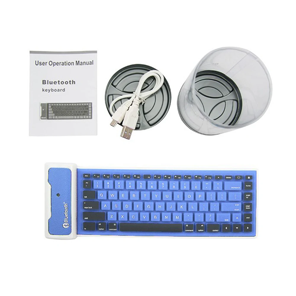 Складная Универсальная Портативная Bluetooth Беспроводная Мягкая силиконовая