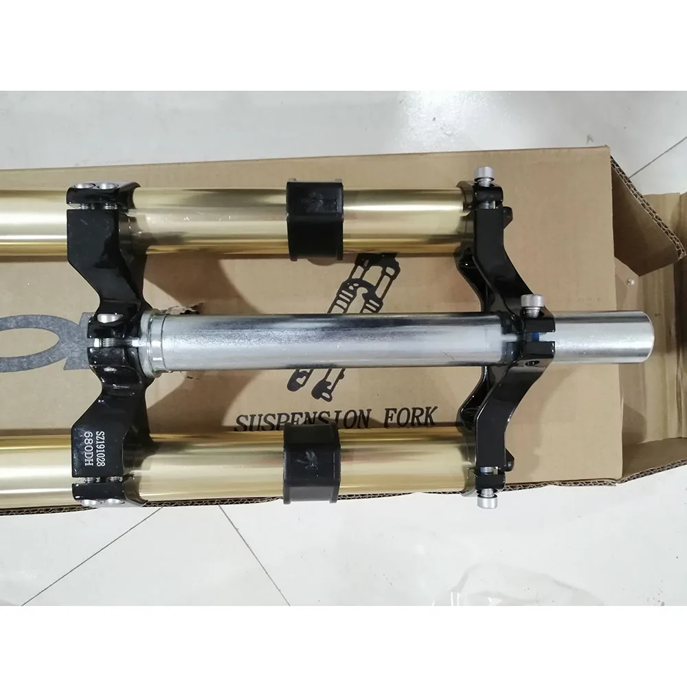 ZOOM Fork 680DH MTB горный велосипед амортизирующая Велосипедная вилка черный белый