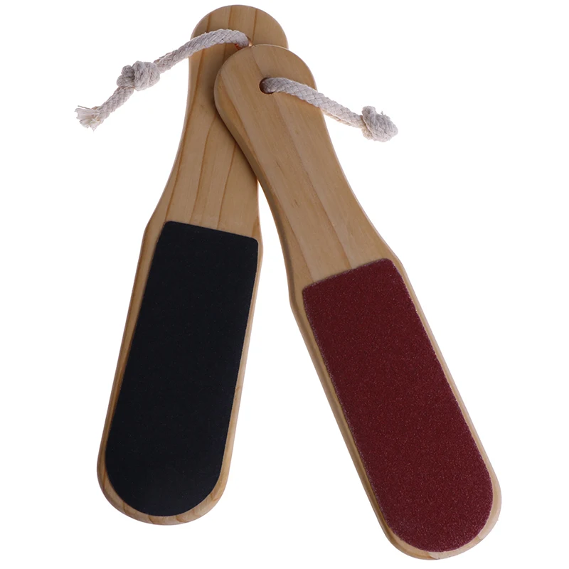 

Double Side Wood Pedicure Two Side Foot File Callus Remover Hard Skin Remover Feet Care Pedicure Tools