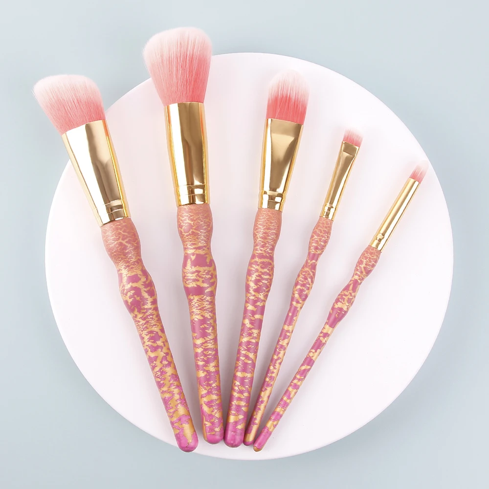 

Набор кистей для макияжа с искусственными волосами, 5 шт./компл.