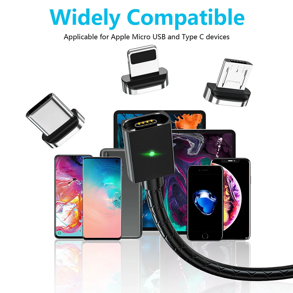 Магнитный usb-кабель MANTIS 3A Type-C 1 м быстрая зарядка для iPhone XR XS Max магнитное зарядное