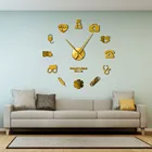 Большие бесшумные настенные 3d-часы сделай сам, медсестры и комплект медсестры, настенные украшения для медицинского офиса, больницы, часы с длинными стрелками