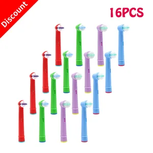 16 шт. Замена детская зубная насадки для зубной щетки Oral-B Электрическая зубная щетка подходит заранее МощностьPro ЗдоровьеTriumph3D Excel