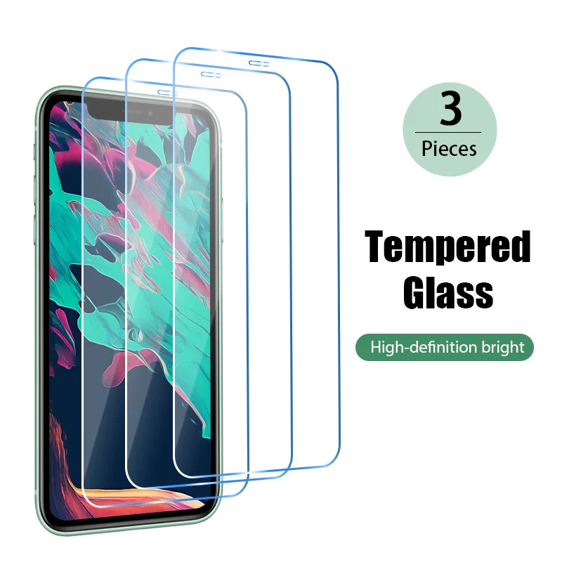 Закаленное защитное стекло для IPhone X XS XSMAX XR 6 6P 7P 8P 1/2/3 шт. с полным покрытием iPhone