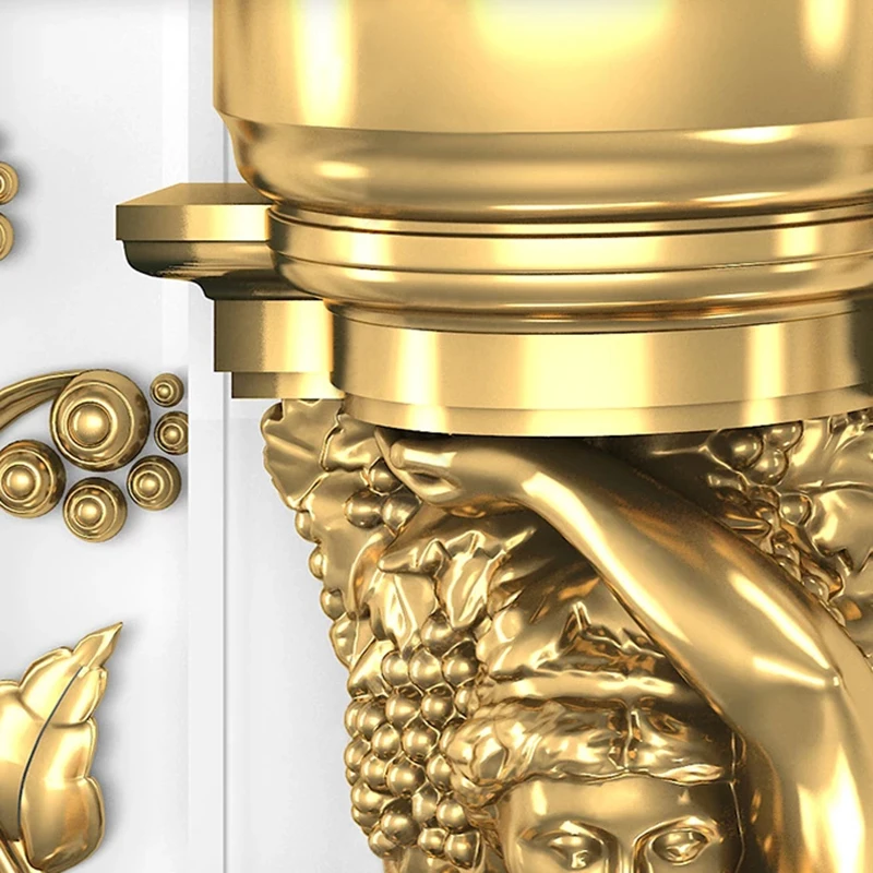 3D настенные фрески на заказ обои в европейском стиле с вырезанными золотыми