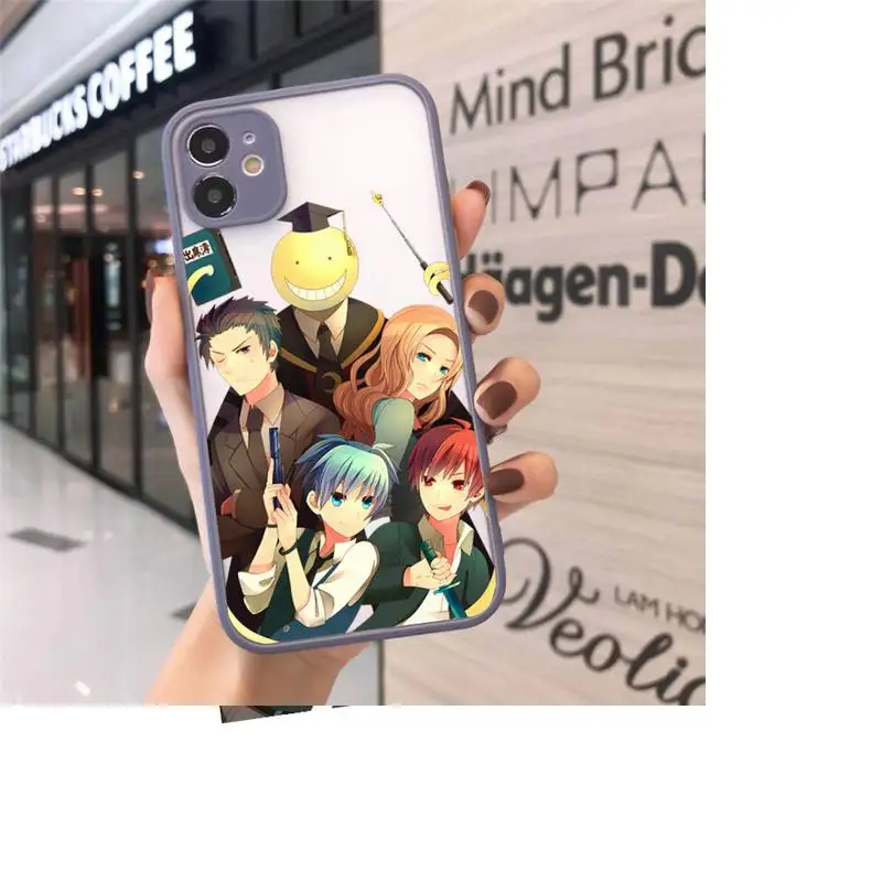 

Assassination Classroom anime Phone Cases Matte Transparent for iPhone 7 8 11 12 s mini pro X XS XR MAX Plus cover funda