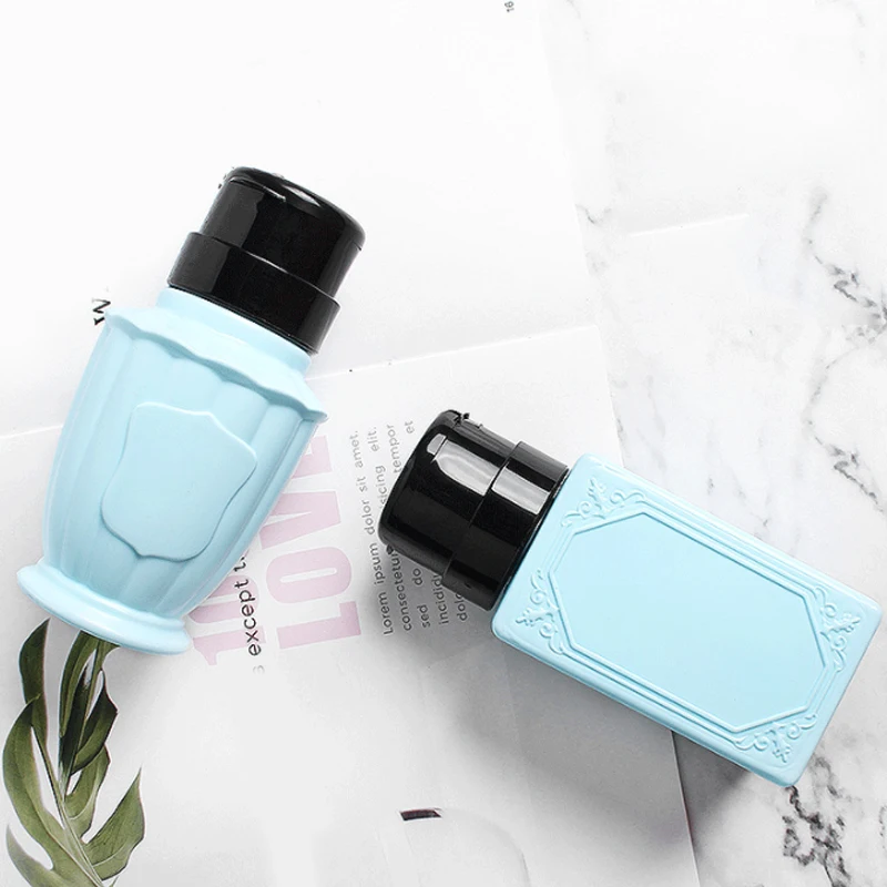 200мл Пустая насосная бутылка для алкоголя для очистки лосьона, диспенсер для заправки лака для ногтей, жидкого контейнера для средства для снятия лака для ногтей.