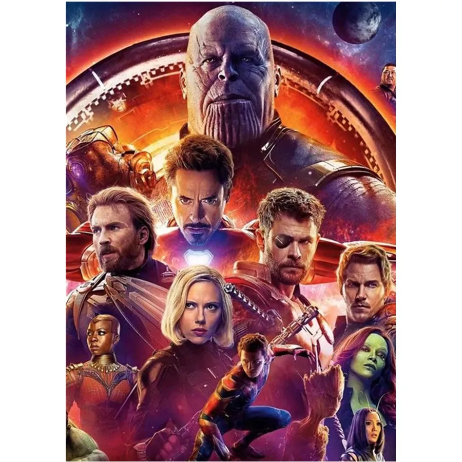 

New 2021 Diy 5D Diamond Painting Cross Stitch Avenger Superhero Diamond Embroidery Pattern Full Drill Mosaic Home Decor Gift Art