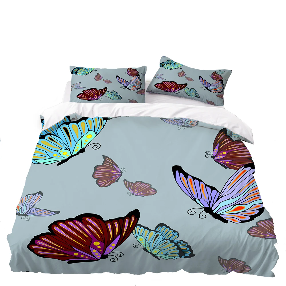 Набор постельного белья с 3D принтом бабочки набор из серии насекомых