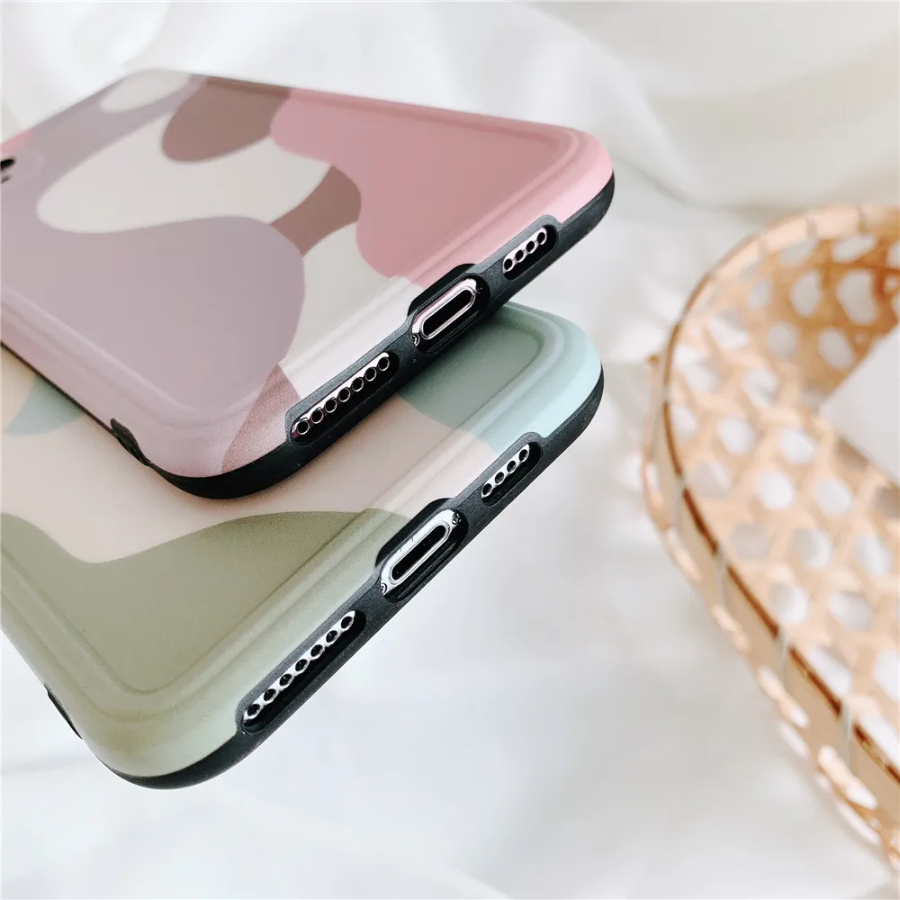 Комбинированный цветной тренд для Iphone 11 чехол X XS Max XR 6S 8 7 Plus телефона гибкая