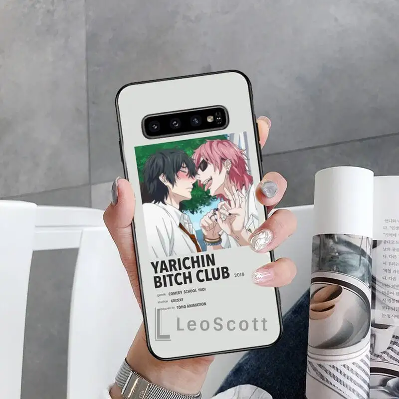 

Yarichin bitch Club Phone Case For Samsung Galaxy S5 S6 S7 S8 S9 S10 S10e S20 edge plus lite