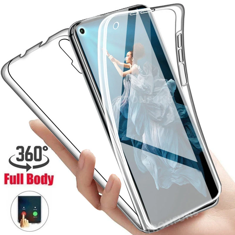 Полностью прозрачный чехол из ТПУ для Huawei P30 Lite P20 Honor 20 Pro 20i 10i 10 8X 8A 8S Y5 Y6 Y7 Y9 360 Mate 30