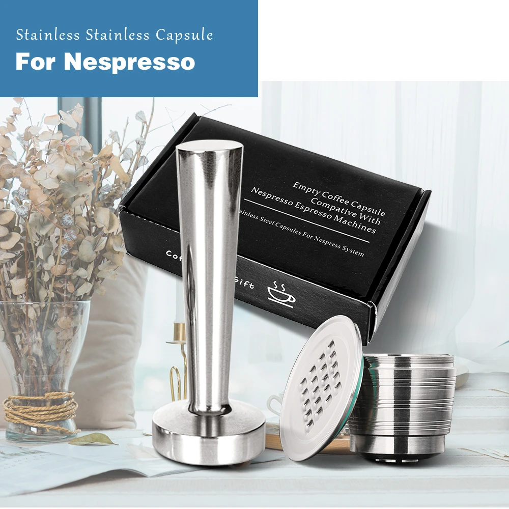 Многоразовая Капсульная капельница Nespresso из нержавеющей стали для многоразового