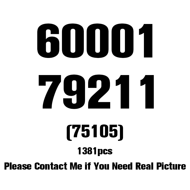 

Star Plan Wars Millennium 60001 Figures Wars Model Building Blocks Harmless Bricks Enlighten Compatible Toy Falcon 1381pcs 79211