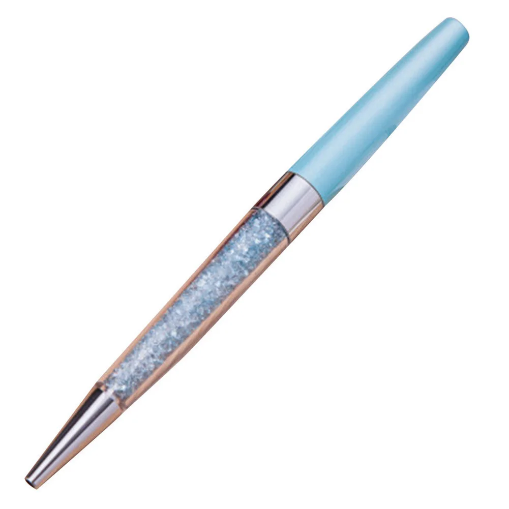 

Writing Accessories Learning Office Craft Bling Metal Kids Ballpoint Pen Eco-friendly Rhinestone Crystal Stationery Gift