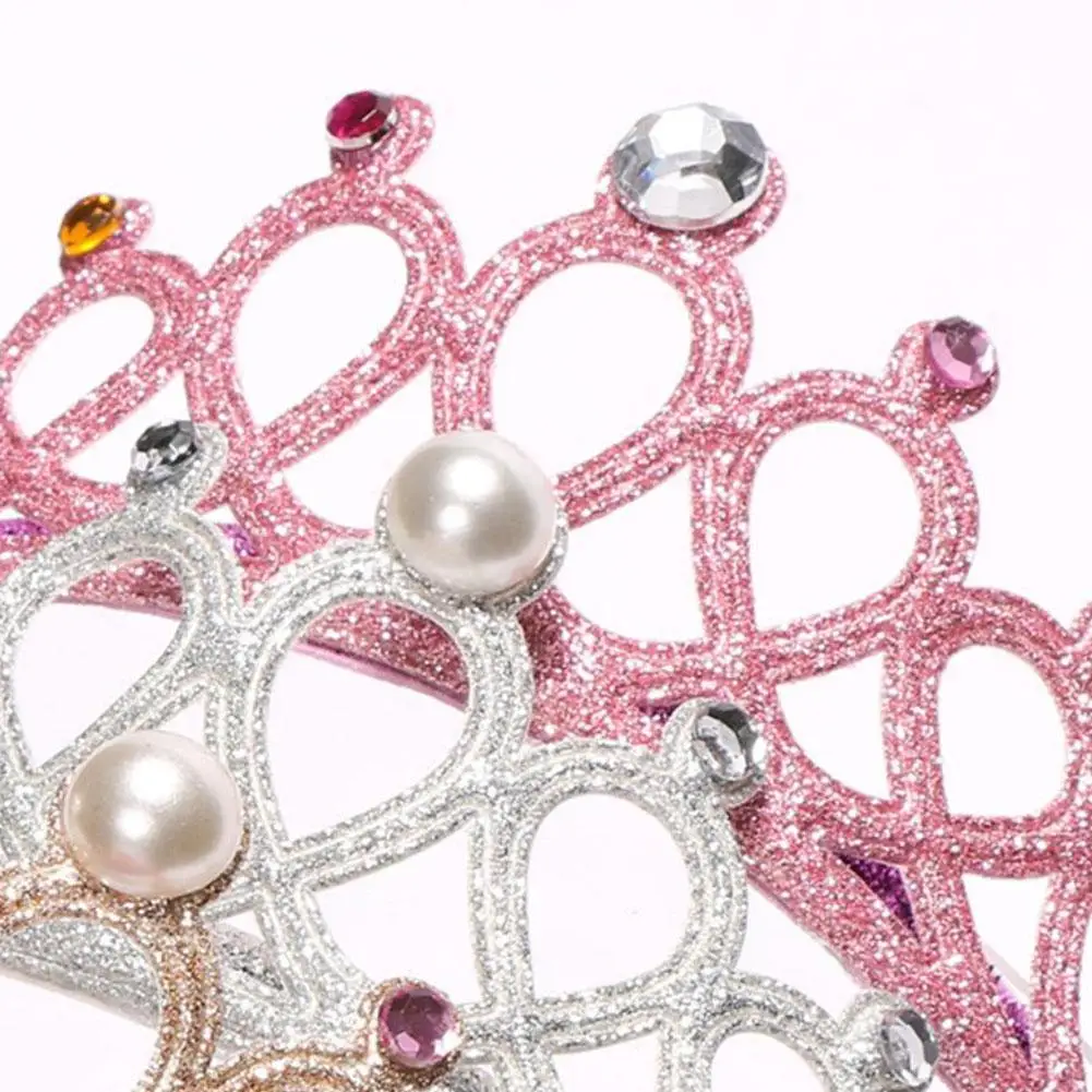 Детская повязка на голову для принцессы эластичная корона волос тиара детский