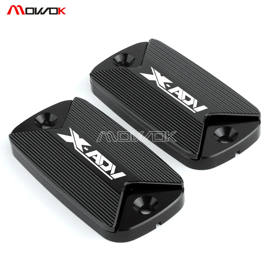 

Fits For Honda XADV 2017-2020 2018 One Pair CNC Brake fluid reservoir cap cover Motorcycle Accessories With LOGO X-AVD
