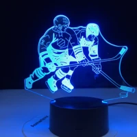 ice hockey game 3d remote control colors lamp visual led night lights for kids touch usb table lampara lampe sports gift