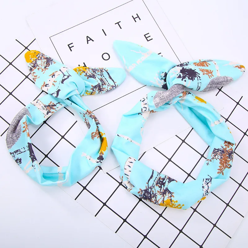 Повязка на голову с бантом для мамы и ребенка 2 шт.|Заколки плетения кос| |