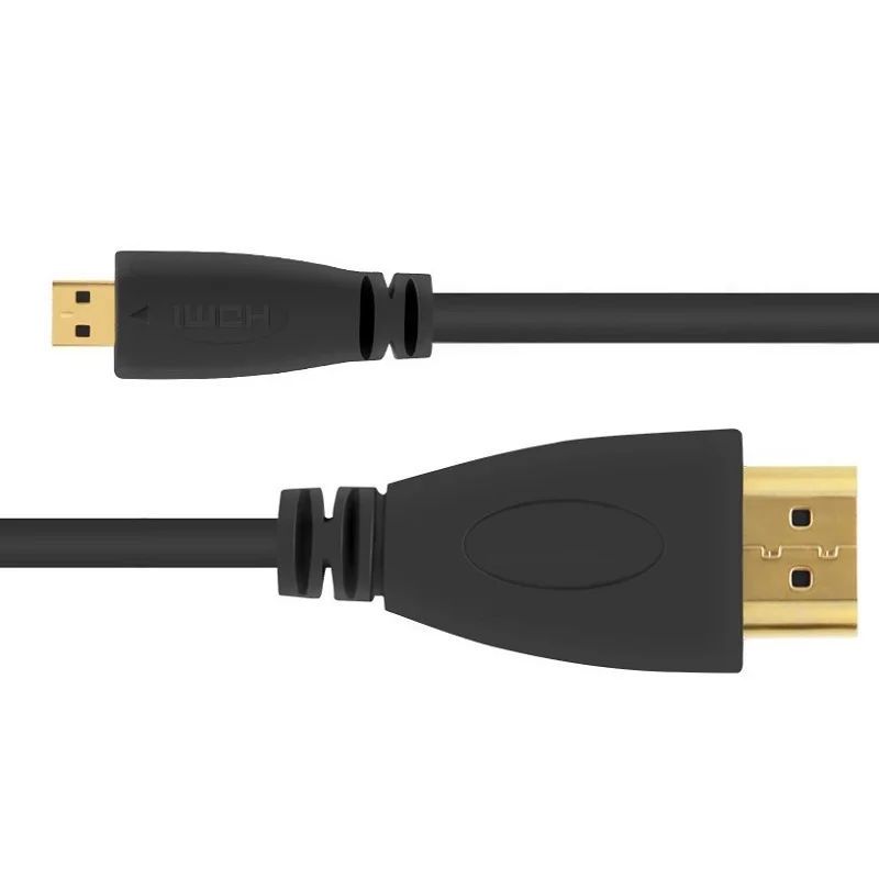 Высокоскоростной MICRO HDMI-совместимый кабель типа D на тип A поддерживает полосу