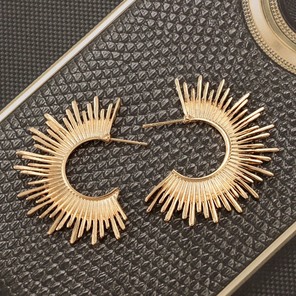 Винтажные Женские Висячие серьги из сплава геометрической формы с образной