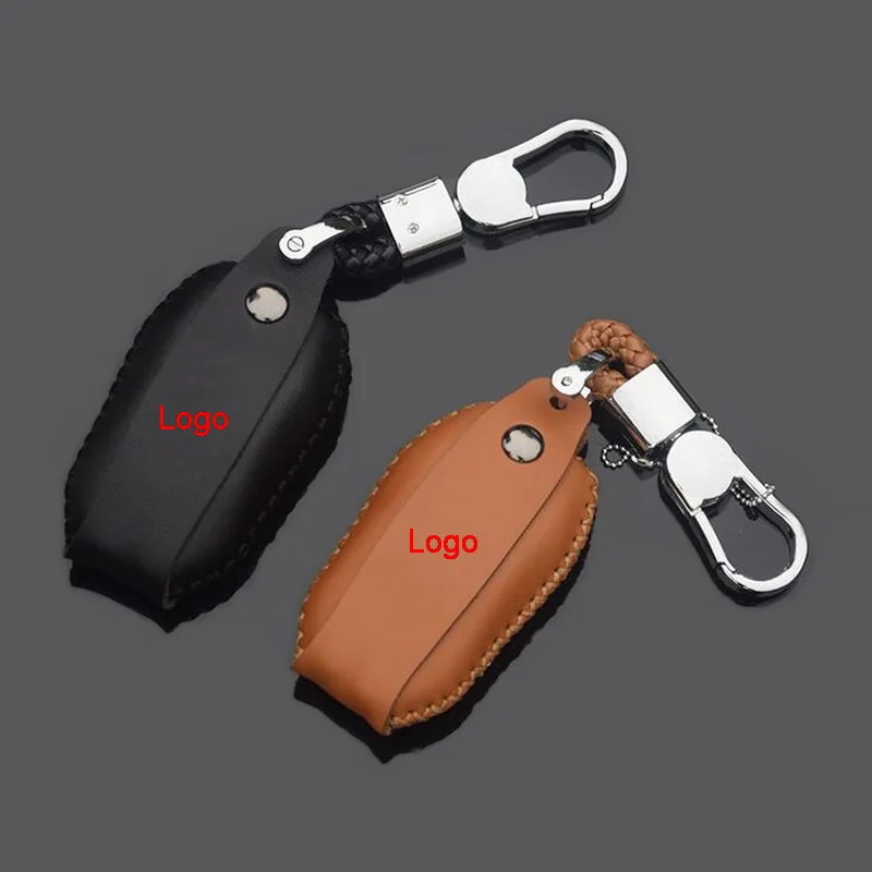 

Tonlinker интерьер автомобиля дистанционный ключ чехол брелок черный/коричневый для CITROEN DS7 2017-20 автомобильный Стайлинг 1 шт. кожаный чехол для к...