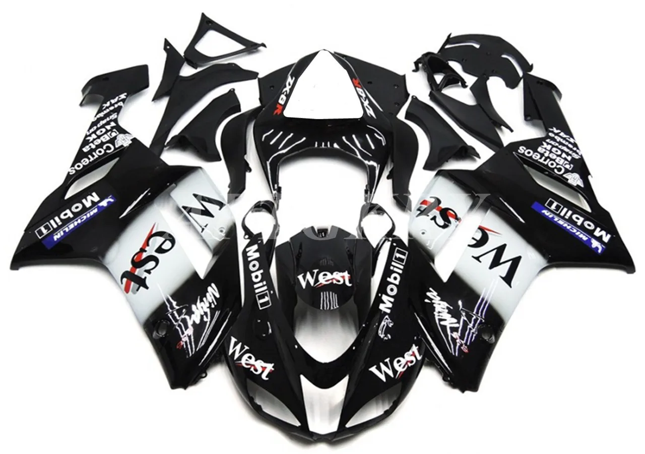 

New ABS Plastic Shell Motorcycle Fairing kit Fit For Kawasaki Ninja ZX6R 636 ZX-6R 2007 2008 Bodywork set Custom West