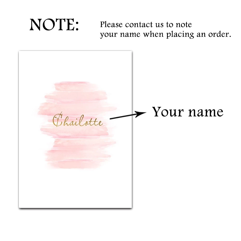 Custom Name Posters Pink Heart Butterfly Wall Art Print Nordic Canvas Painting Nursery Pictures for Girl Baby Room Cuadros Decor on - Настенная картина Nordic Canvas с изображением розового сердца и бабочек с именем на заказ для детской комнаты девочки Cu