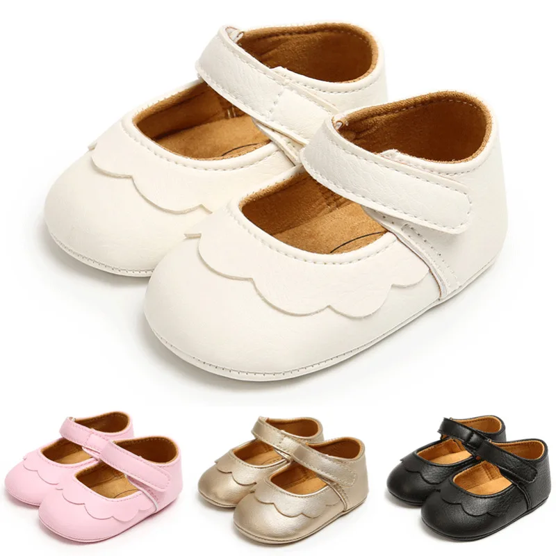 

Lioraitiin New Toddler Baby Girls Flats Princess Shoes Kids Children Party Wedding Shoes