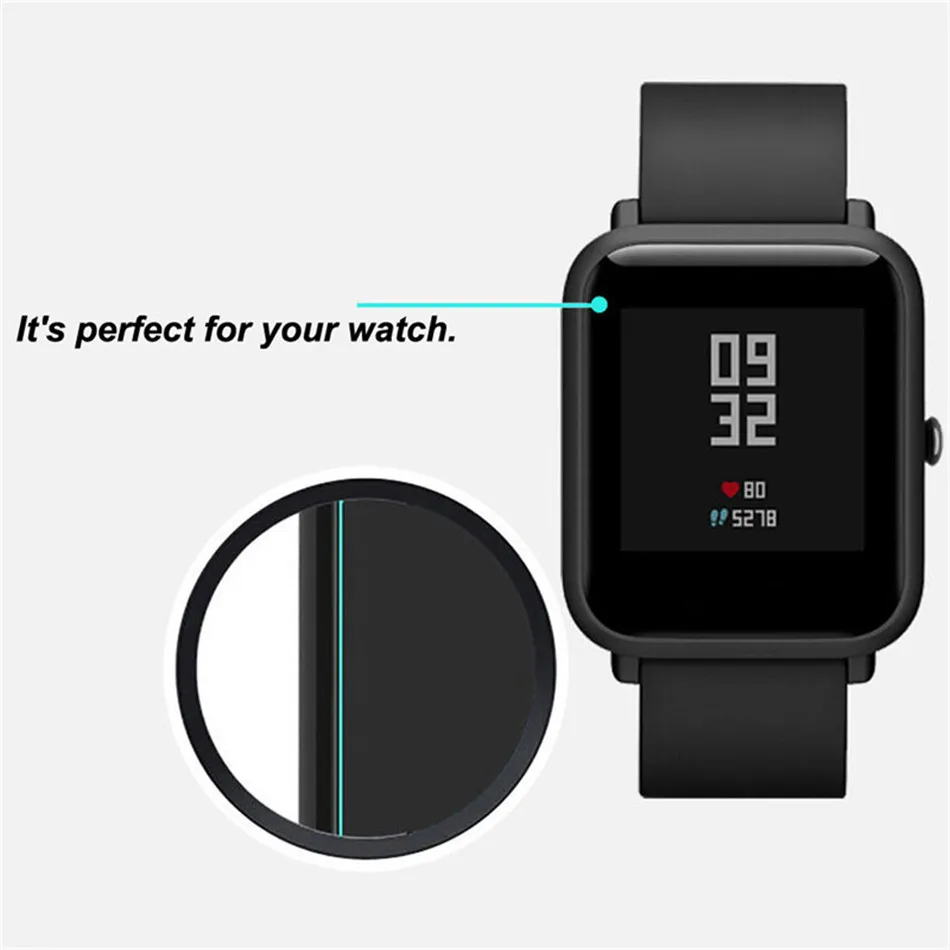 500 шт/ для xiaomi huami Amazfit bip Защитные пленки ультра-тонкая защитная пленка full HD TPU smart movie watc